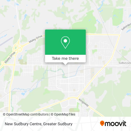 New Sudbury Centre map