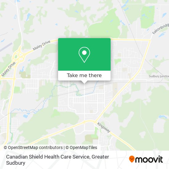 Canadian Shield Health Care Service map