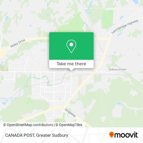 CANADA POST map