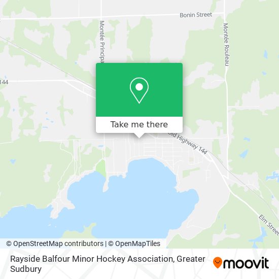 Rayside Balfour Minor Hockey Association map