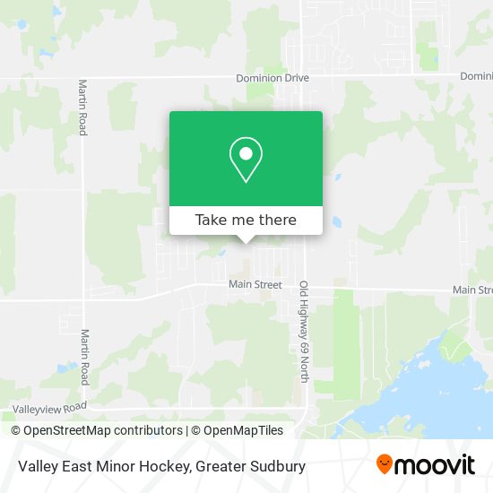 Valley East Minor Hockey map