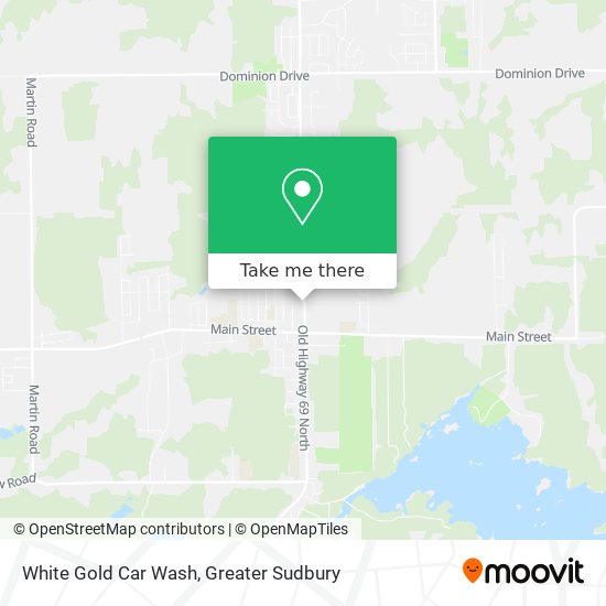 White Gold Car Wash map