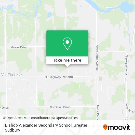 Bishop Alexander Secondary School map