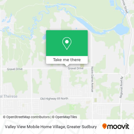 Valley View Mobile Home Village map