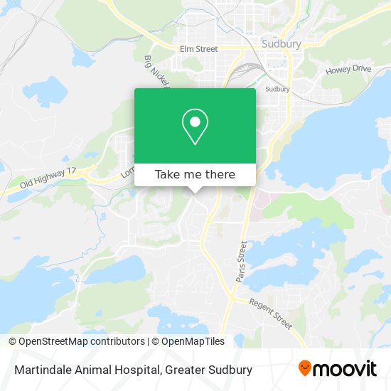 Martindale Animal Hospital map