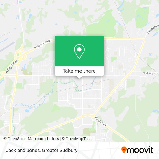Jack and Jones map