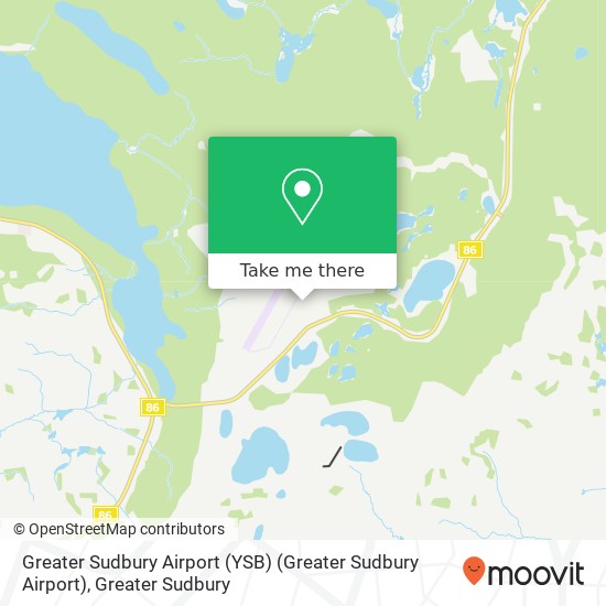 Greater Sudbury Airport (YSB) (Greater Sudbury Airport) map
