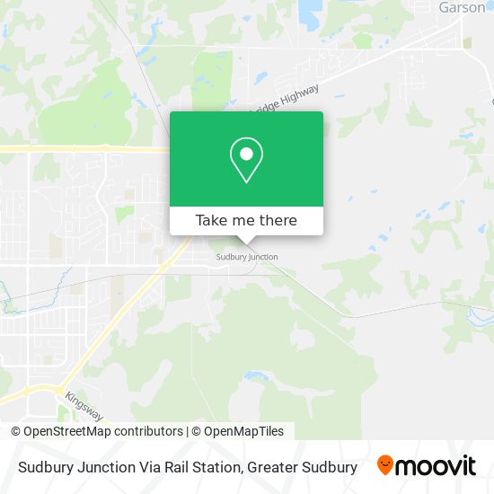 Sudbury Junction Via Rail Station plan