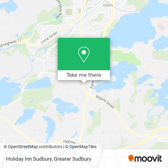 Holiday Inn Sudbury map