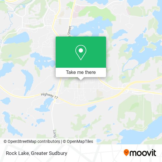 Rock Lake map