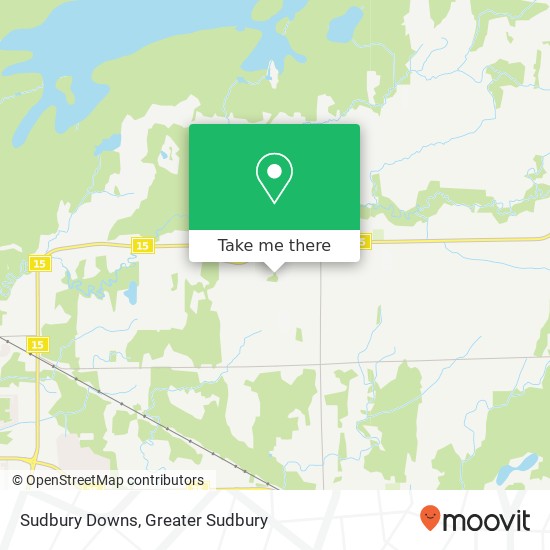 Sudbury Downs map