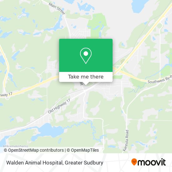How to get to Walden Animal Hospital in Greater Sudbury by Bus?