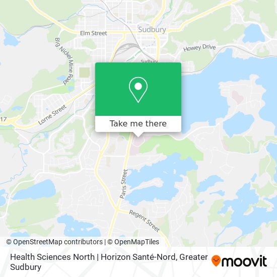 Health Sciences North | Horizon Santé-Nord map