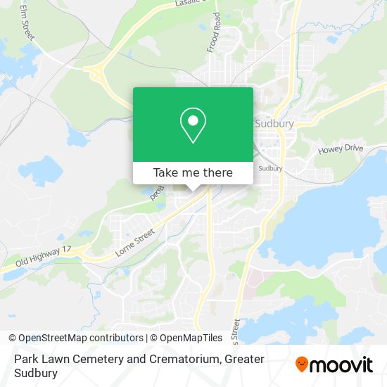 Park Lawn Cemetery and Crematorium map