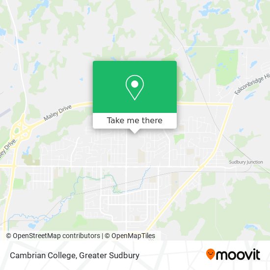 Cambrian College map