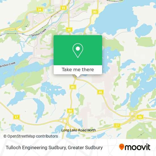 Tulloch Engineering Sudbury map