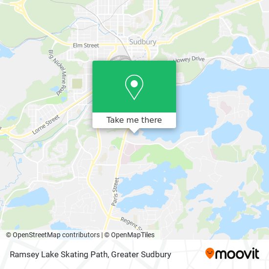 Ramsey Lake Skating Path map