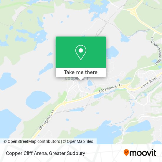 Copper Cliff Arena map