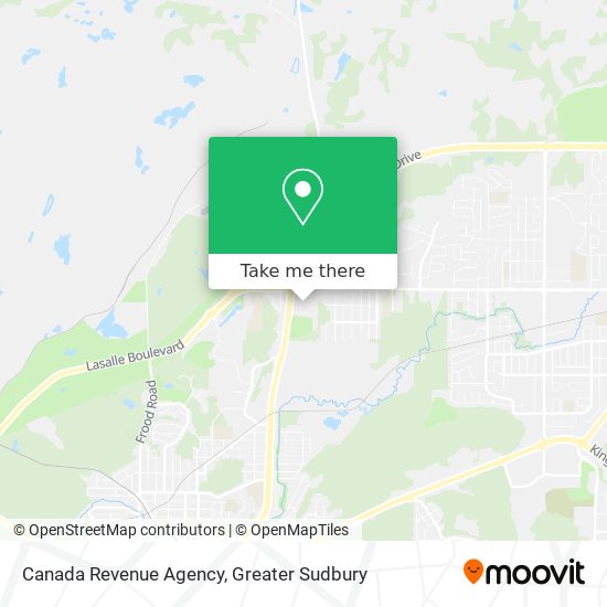 Canada Revenue Agency map