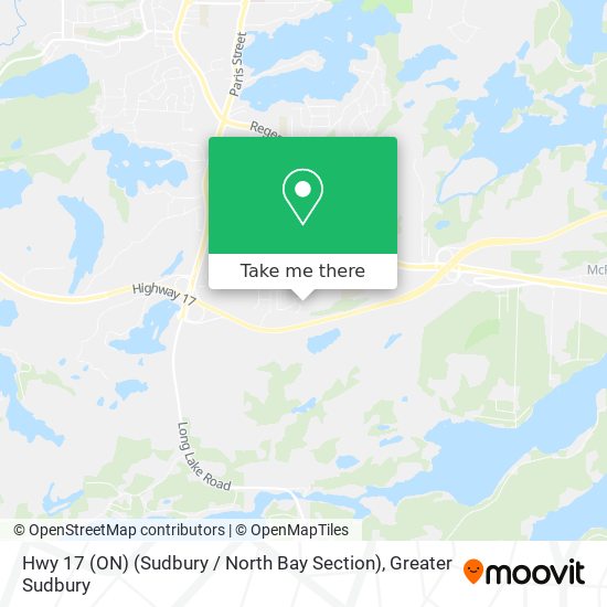 Hwy 17 (ON) (Sudbury / North Bay Section) map