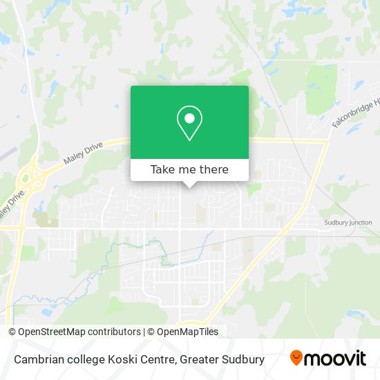 Cambrian college Koski Centre map