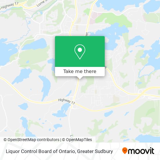 Liquor Control Board of Ontario map