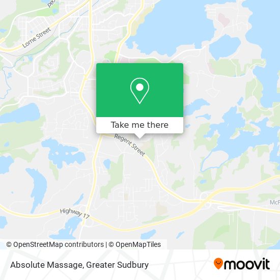 Absolute Massage map
