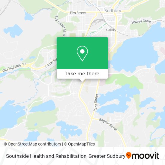 Southside Health and Rehabilitation map