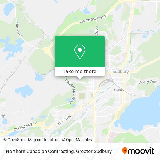 Northern Canadian Contracting map