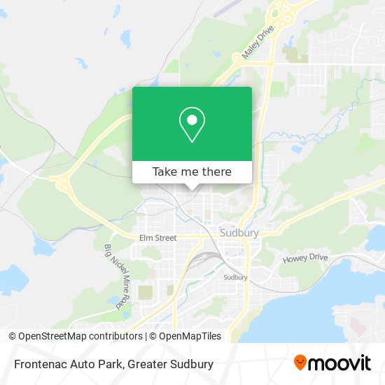 Frontenac Auto Park map