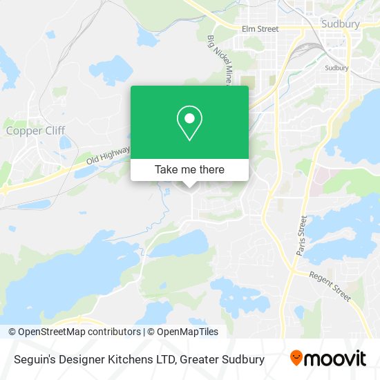 Seguin's Designer Kitchens LTD map