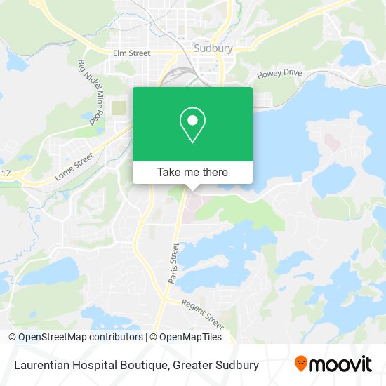 Laurentian Hospital Boutique map