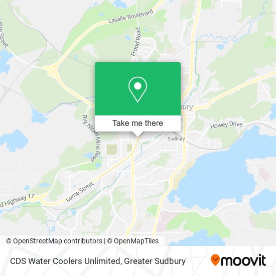 CDS Water Coolers Unlimited map