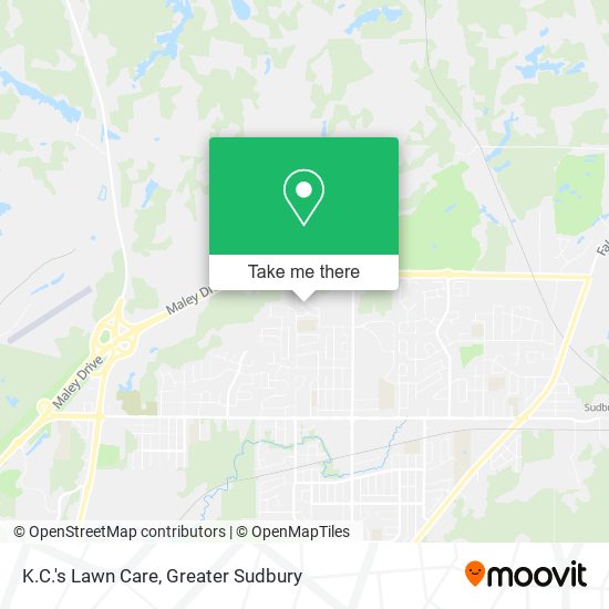 K.C.'s Lawn Care map