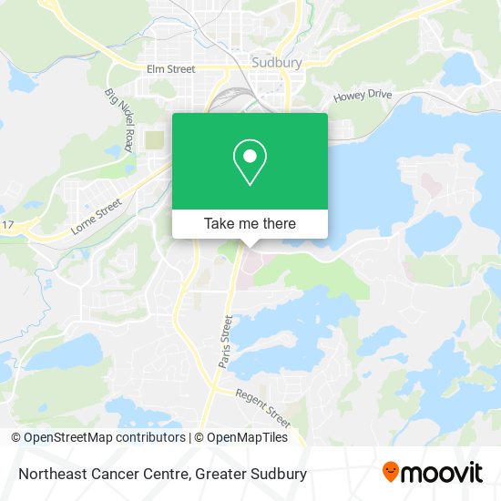 Northeast Cancer Centre map
