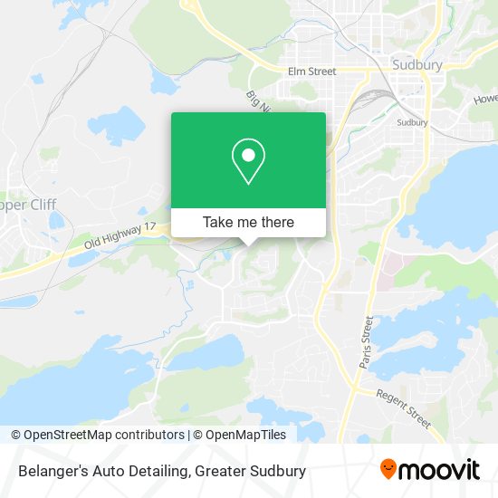 Belanger's Auto Detailing map