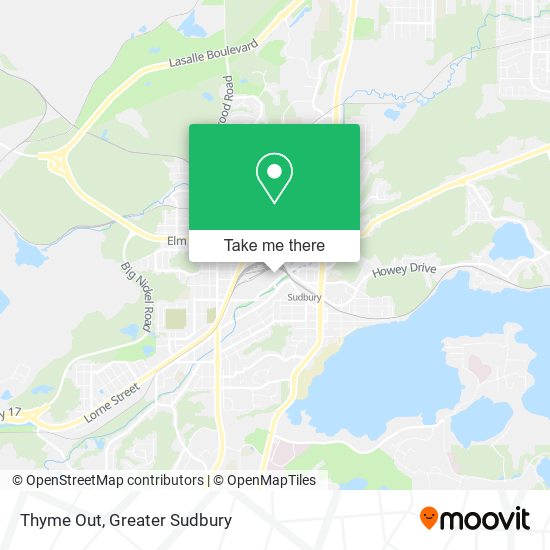 Thyme Out map