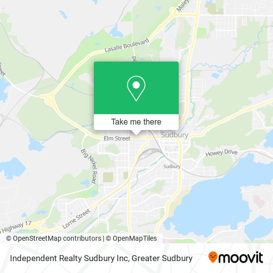 Independent Realty Sudbury Inc map