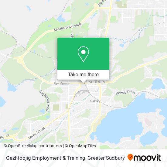 Gezhtoojig Employment & Training map