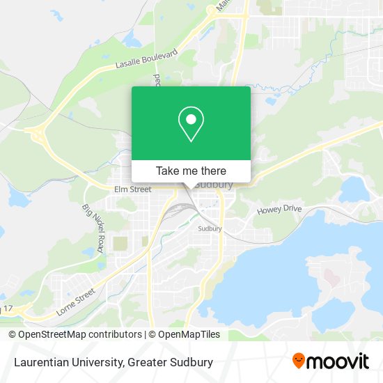 Laurentian University map