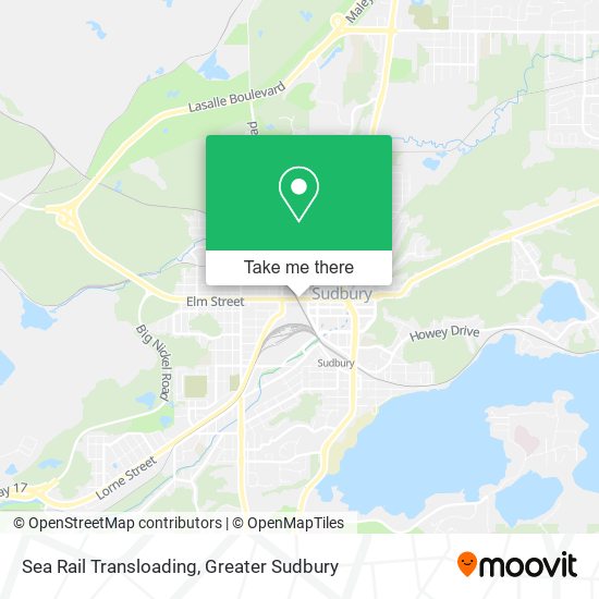 Sea Rail Transloading map