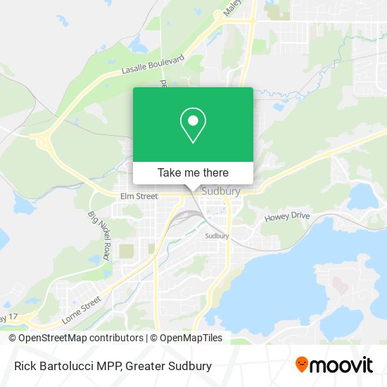 Rick Bartolucci MPP map