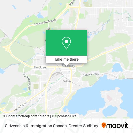Citizenship & Immigration Canada map