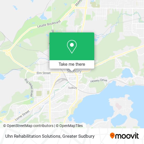 Uhn Rehabilitation Solutions map