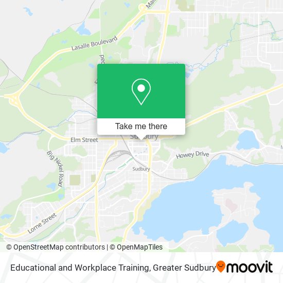 Educational and Workplace Training map