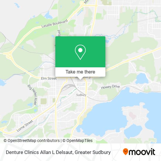 Denture Clinics Allan L Delsaut map