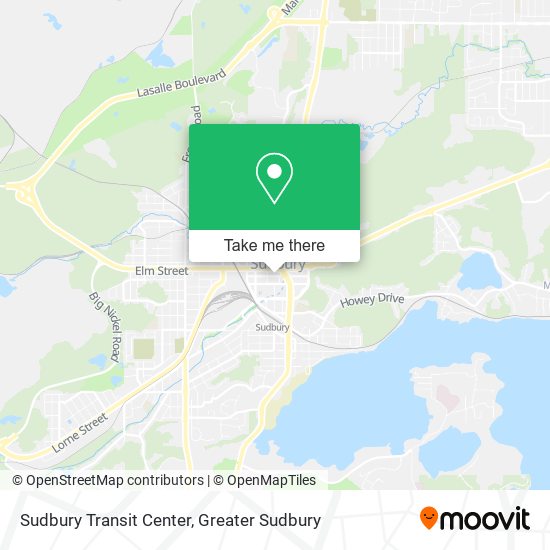 Sudbury Transit Center map