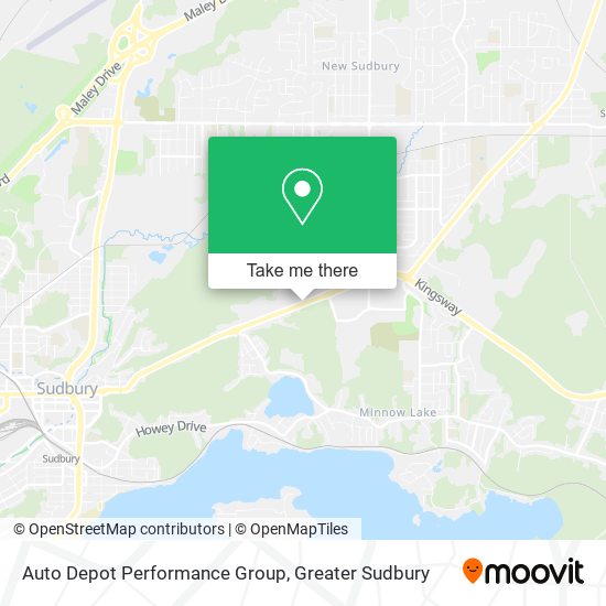 Auto Depot Performance Group map