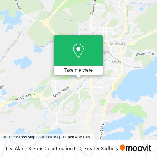 Leo Alarie & Sons Construction LTD map