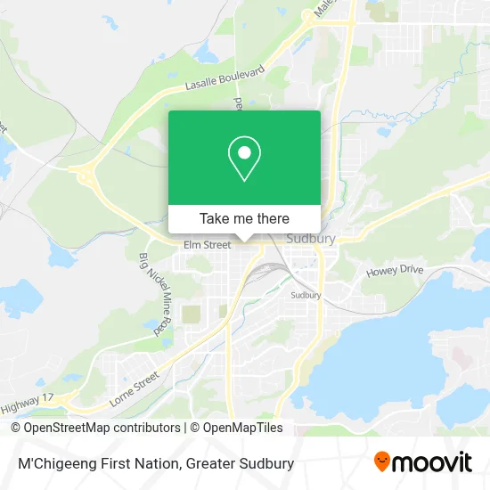 M'Chigeeng First Nation map